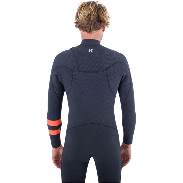 Hurley Da Uomo Plus 5/3mm Chest Zip Muta MFS0012504 - Black / Graphite